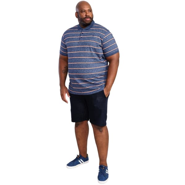Duke Mens D555 Humber Stripe Jersey Polo Shirt