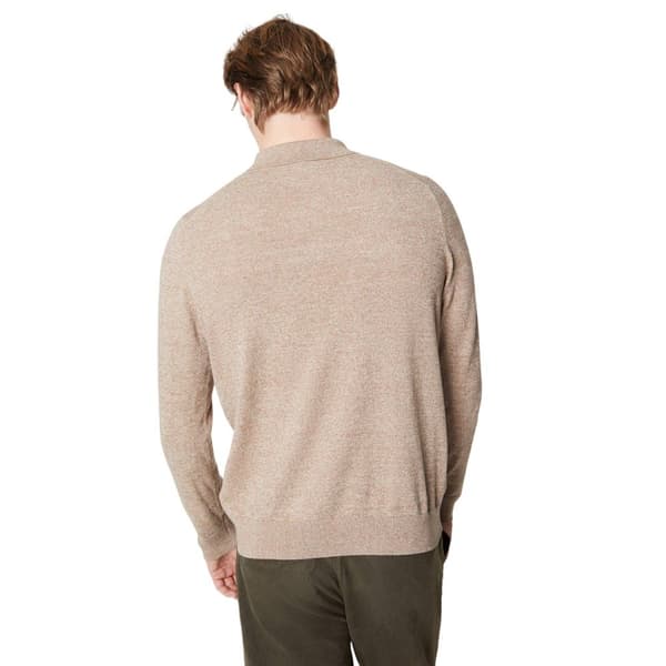Burton Mens Knitted Cotton Long-Sleeved Polo Shirt
