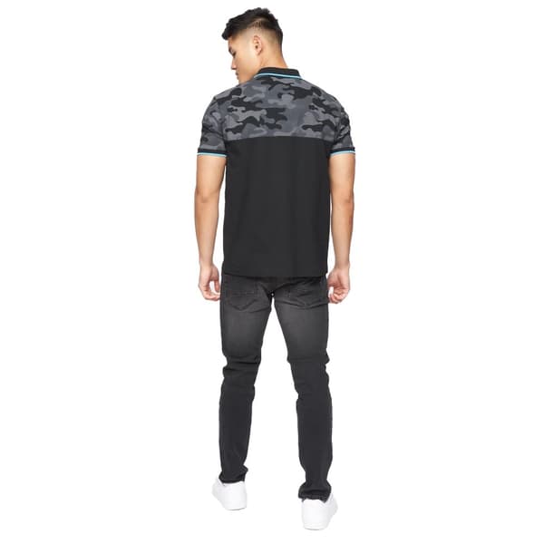 Crosshatch Mens Brightling Camo Polo Shirt