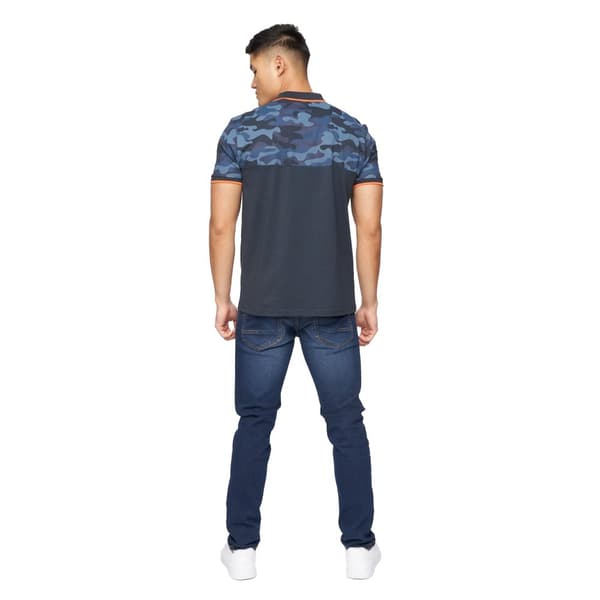 Crosshatch Mens Brightling Camo Polo Shirt
