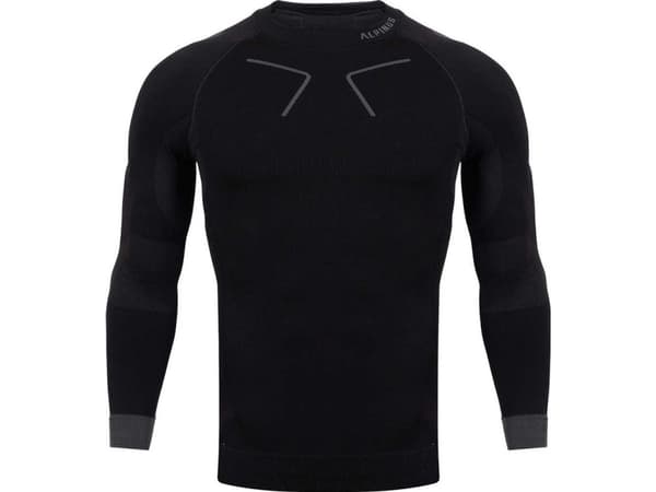 Men's thermoactive sweatshirt Alpinus Tactical Base Layer black-gray GT43219