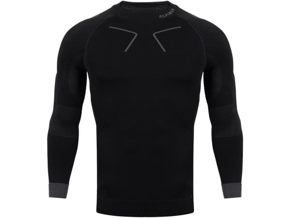 Men's thermoactive sweatshirt Alpinus Tactical Base Layer black-gray GT43219