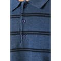 Miniatyrbilde 3 av 4: Maine Mens Stripe Knitted Long-Sleeved Polo Shirt