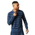 Miniatyrbilde 1 av 4: Maine Mens Stripe Knitted Long-Sleeved Polo Shirt