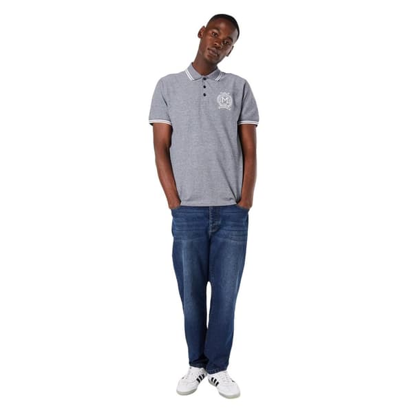 Maine Mens Crest Birdseye Embroidered Polo Shirt