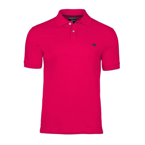 Raging Bull Mens Classic Organic Polo Shirt Vivid Pink M