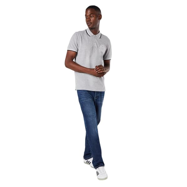 Maine Mens Crest Pique Embroidered Polo Shirt
