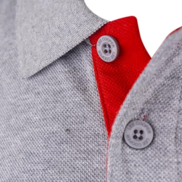 Lee Cooper Mens Marl Pique Polo Shirt
