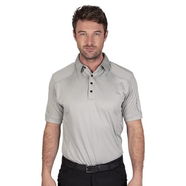 Island Green Mens Topstitched Golf Polo Shirt