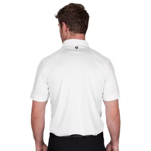 Island Green Mens Topstitched Golf Polo Shirt