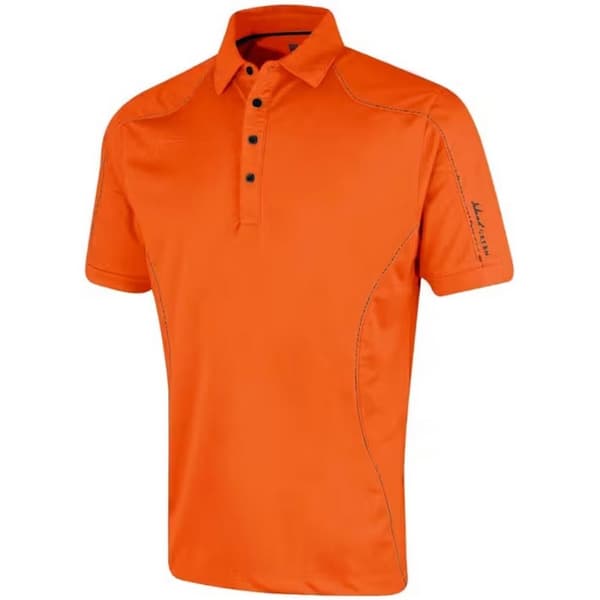 Island Green Mens Topstitched Golf Polo Shirt