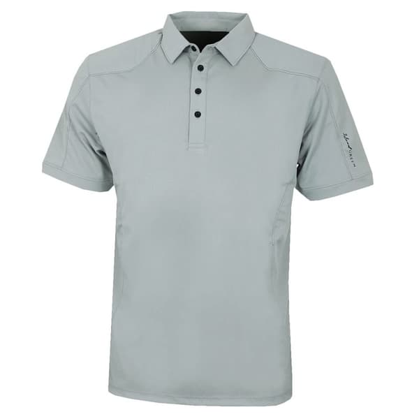 Island Green Mens Topstitched Golf Polo Shirt
