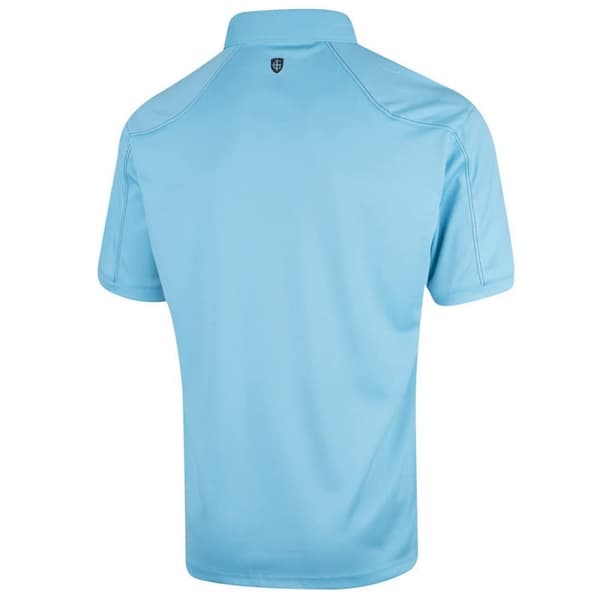 Island Green Mens Topstitched Golf Polo Shirt