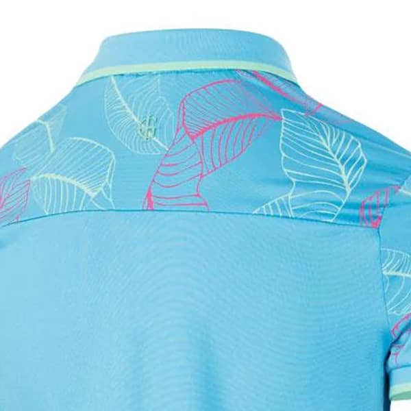 Island Green Womens/Ladies Leaf Print Polo Shirt