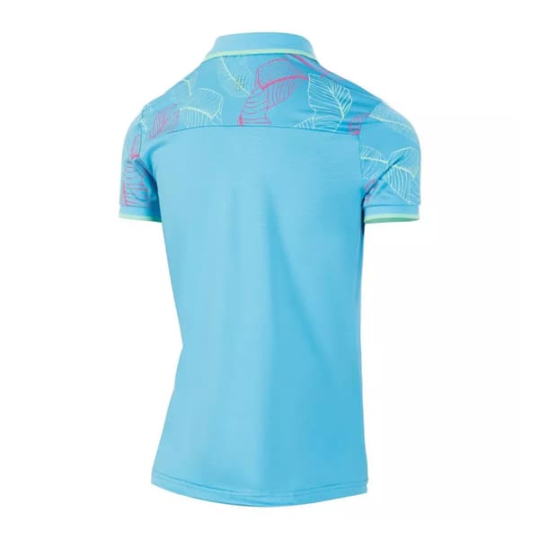 Island Green Womens/Ladies Leaf Print Polo Shirt
