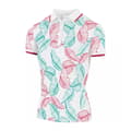 Miniatyrbilde 1 av 4: Island Green Womens/Ladies Leaf Print Polo Shirt