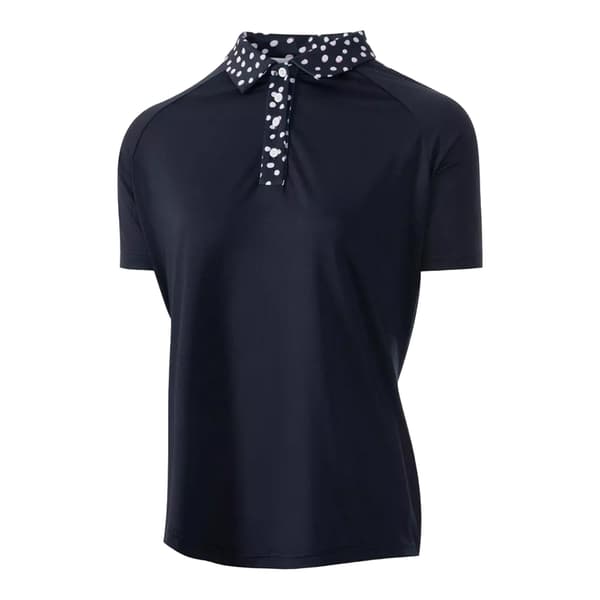 Island Green Womens/Ladies Printed Raglan Golf Polo Shirt