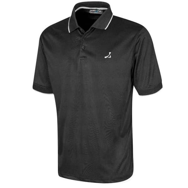 Under Par Mens Waffle Knit Polo Shirt