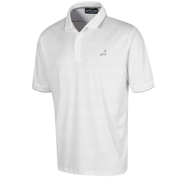 Under Par Mens Waffle Knit Polo Shirt