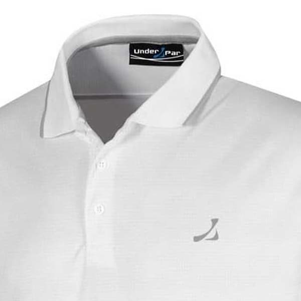 Under Par Mens Waffle Knit Polo Shirt