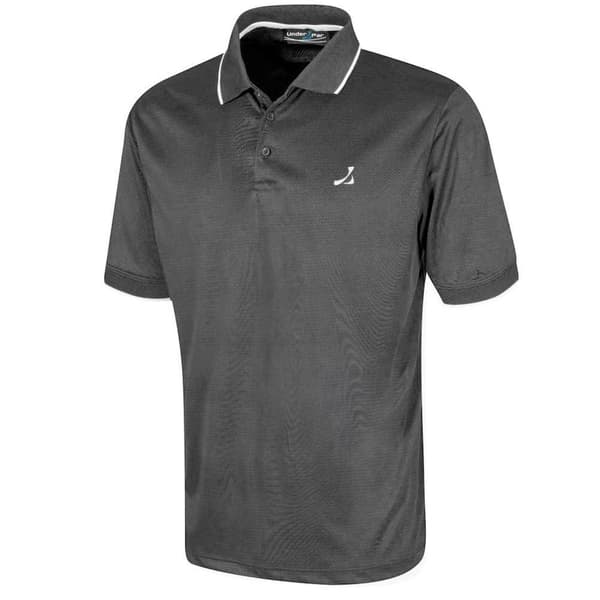 Under Par Mens Waffle Knit Polo Shirt