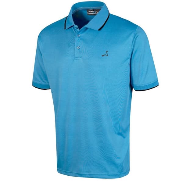 Under Par Mens Waffle Knit Polo Shirt