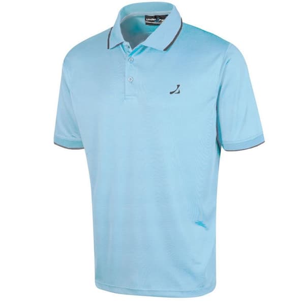 Under Par Mens Waffle Knit Polo Shirt