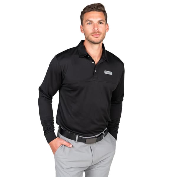 Stuburt Mens Sport Tech Long-Sleeved Polo Shirt