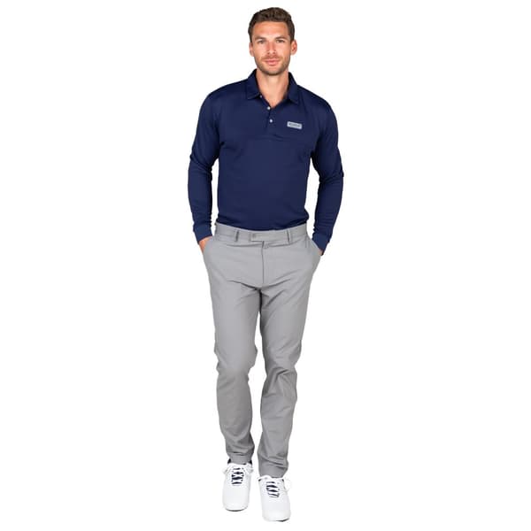 Stuburt Mens Sport Tech Long-Sleeved Polo Shirt