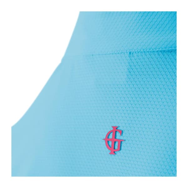Island Green Womens/Ladies Mandarin Collar Polo Shirt