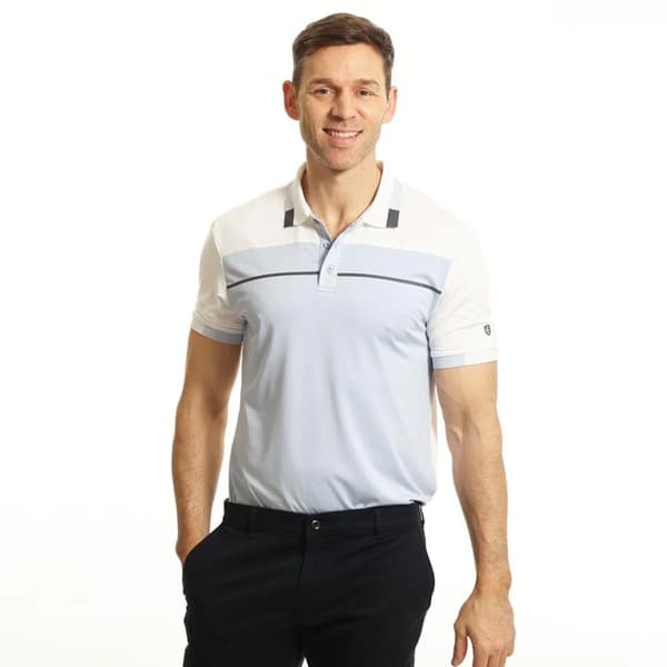 Island Green Mens Colour Block Polo Shirt