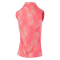 Pikkukuva 2 / 4: Island Green Womens/Ladies Leaf Print Sleeveless Polo Shirt
