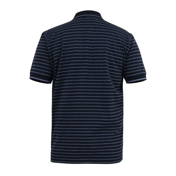 Duke Mens D555 Rosemary Stripe Jersey Woven Kingsize Polo Shirt