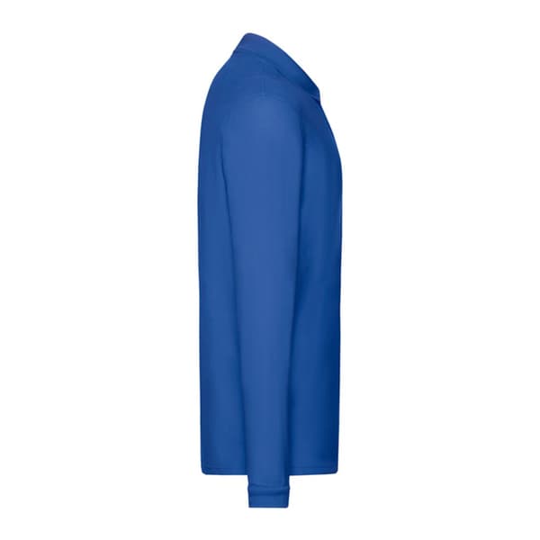 Fruit of the Loom Polo shirt med lång ärm för män Premium