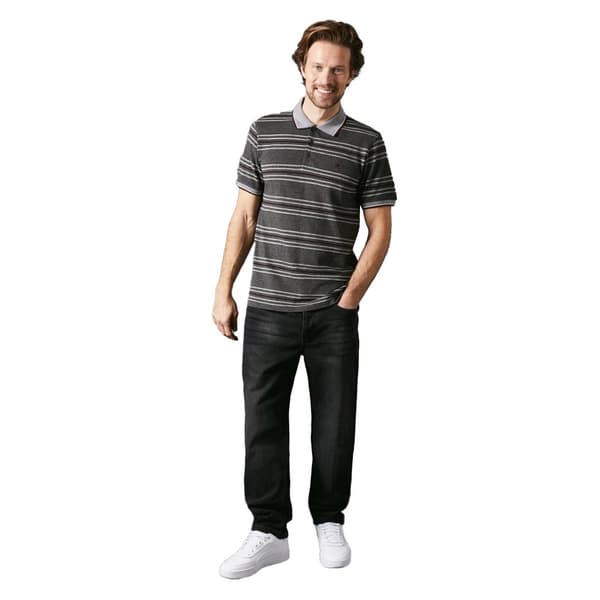 Maine Mens Memphis Striped Polo Shirt