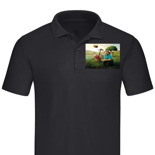 Klassisk Piké | Pikétröja för Vuxna A Minecraft Movie
