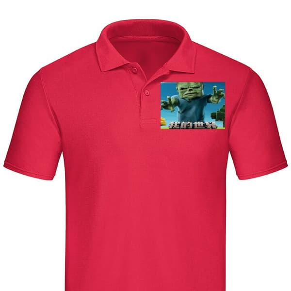 Klassisk Piké | Pikétröja för Vuxna A Minecraft Movie