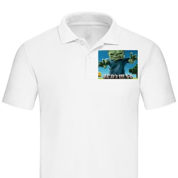 Klassisk Piké | Pikétröja för Vuxna A Minecraft Movie