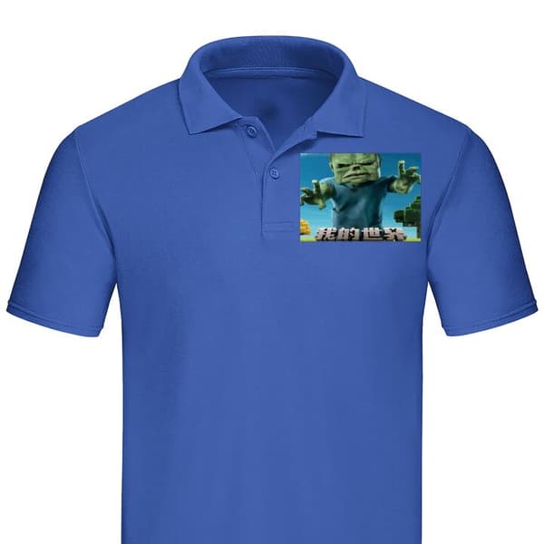Klassisk Piké | Pikétröja för Vuxna A Minecraft Movie
