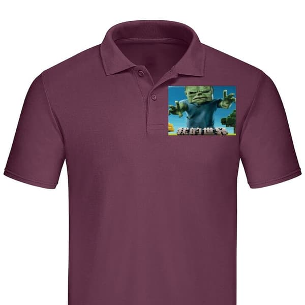 Klassisk Piké | Pikétröja för Vuxna A Minecraft Movie