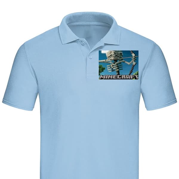 Klassisk Poloshirt | Poloshirt til Voksne A Minecraft Movie