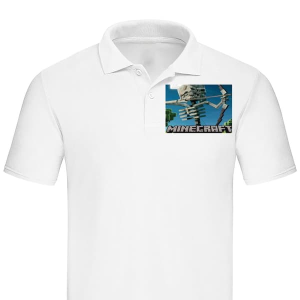 Klassisk Poloshirt | Poloshirt til Voksne A Minecraft Movie