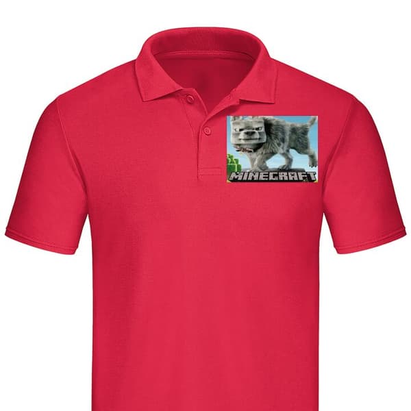 Klassisk Poloshirt | Poloshirt til Voksne A Minecraft Movie
