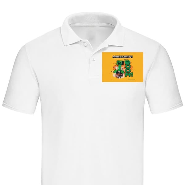 Klassisk Poloshirt | Poloshirt til Voksne Minecraft Boom