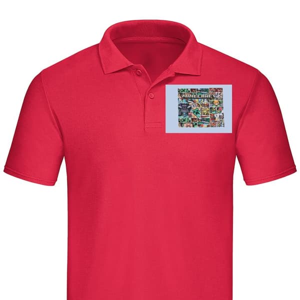 Klassisk Piké | Pikétröja för Vuxna Minecraft Art