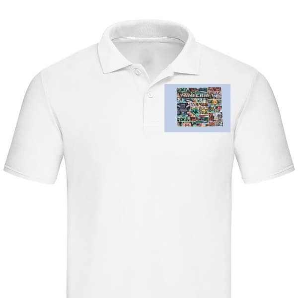 Klassisk Piké | Pikétröja för Vuxna Minecraft Art