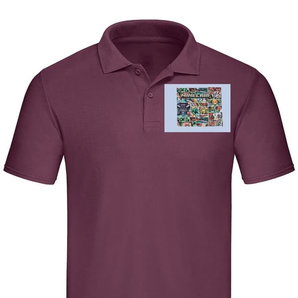 Klassisk Piké | Pikétröja för Vuxna Minecraft Art