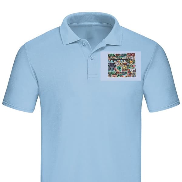 Klassisk Piké | Pikétröja för Vuxna Minecraft Art