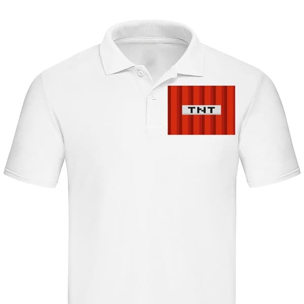 Klassisk Piké | Pikétröja för Vuxna Minecraft TNT