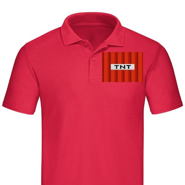 Klassisk Piké | Pikétröja för Vuxna Minecraft TNT